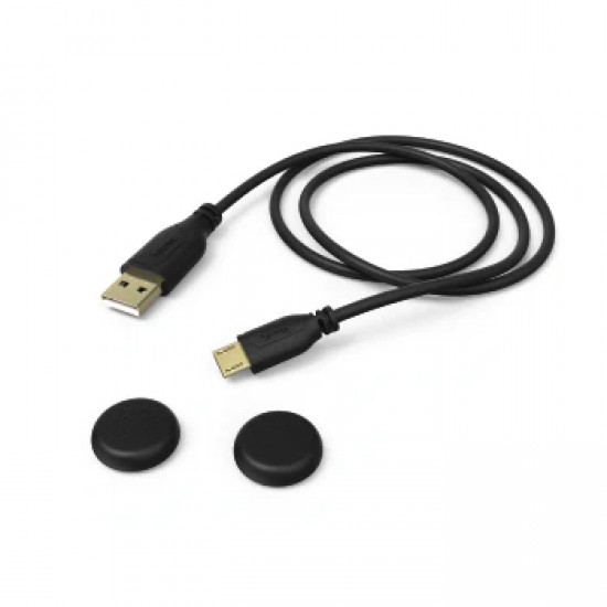 Hama 54474 Super Soft Controller Charging Cable Black For PS4 (3m)
