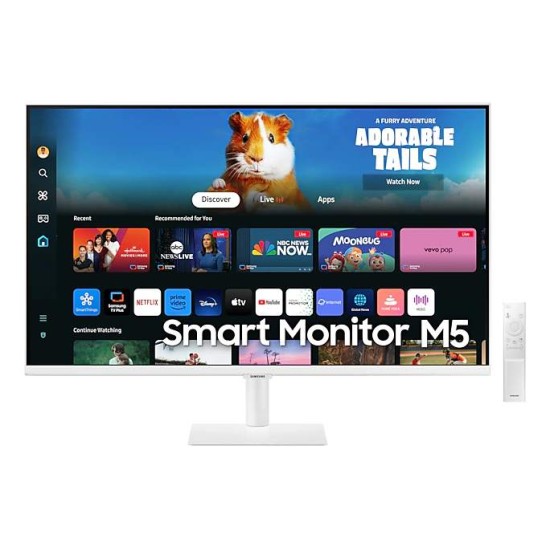 Samsung 27" M50D Smart Screen for Multi Device Experience (White)