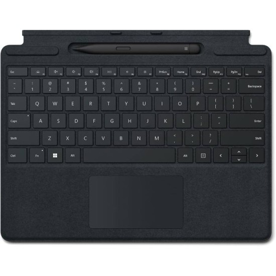 Microsoft Surface Pro Signature Keyboard with Magnetic Slim Pen 2 (Arabic/English) (Black)