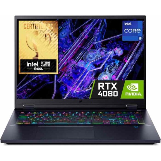 Acer Predator Helios 18 Gaming Laptop, Intel® Core™ i9-14900HX, 32GB RAM, 1TB SSD, Windows 11 Home, 18" 240Hz QHD Display, GeForce RTX 4090 (Abyssal Black)