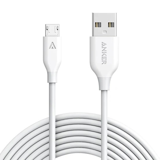 Anker Powerline Micro USB (6ft) (White)