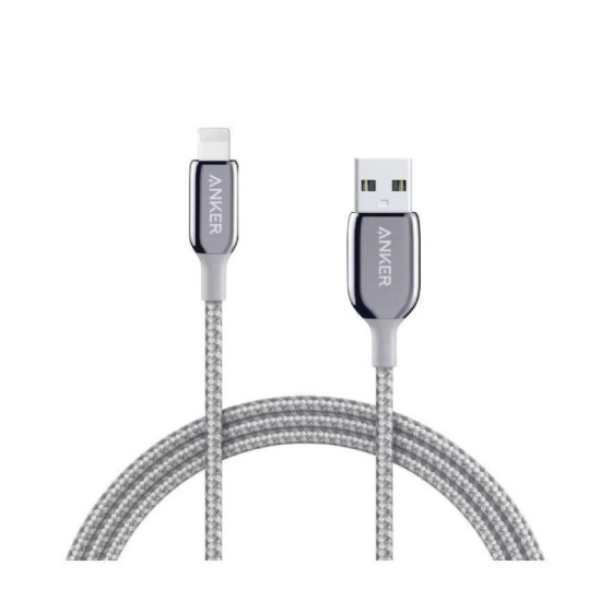 Anker PowerLine+ III USB-A to Lightning Cable (10ft) (Silver)