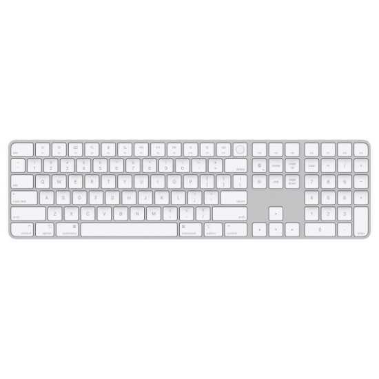 Apple Magic Keyboard with Touch ID and Numeric Keypad for Mac models with Apple silicon (US English / White Keys)