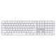 Apple Magic Keyboard with Touch ID and Numeric Keypad for Mac models with Apple silicon (US English / White Keys)