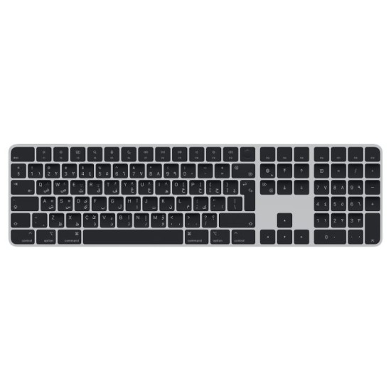 Apple Magic Keyboard with Touch ID and Numeric Keypad for Mac models with Apple silicon (Arabic) (Black Keys)