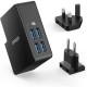 Anker PowerPort Wall Charger With 4 Ports Charger (27W) (Black)