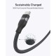 Anker USB-C to USB-C Cable 240W (Upcycled-Braided) (1.8m/6ft) (Black)