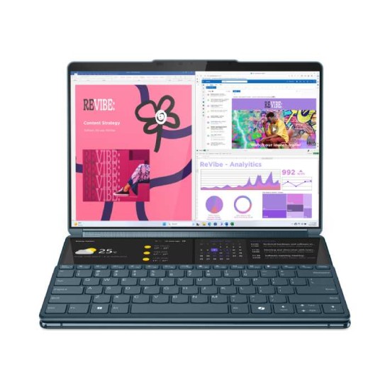 Yoga Book 9 13IMU9 2 in 1 Intel® Core™ Ultra 7 155U, 16GB RAM, 1TB SSD,  Integrated Intel® Graphics, Windows 11, 13.3 inch" 2.8K OLED Display (Teal) (Model : 13IMU9)
