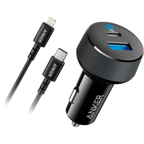 Powerdrive Classic Pd 2 With C TO Lightning Cable (Black)