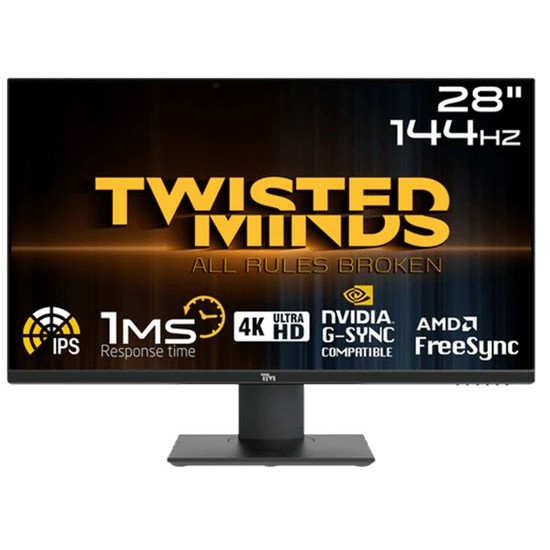 Twisted Minds TM28EUI UHD 28 inch" 144Hz, 1ms, IPS, Gaming Monitor