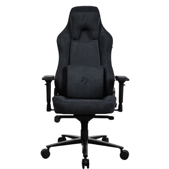 Arozzi - Vernazza Series Top-Tier Premium Supersoft Upholstery Fabric Gaming Chair (Pure Black)
