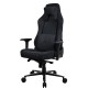 Arozzi - Vernazza Series Top-Tier Premium Supersoft Upholstery Fabric Gaming Chair (Pure Black)
