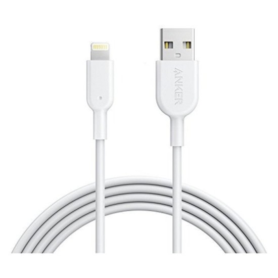 Anker Powerline II Lightning Cable (3ft) (White)