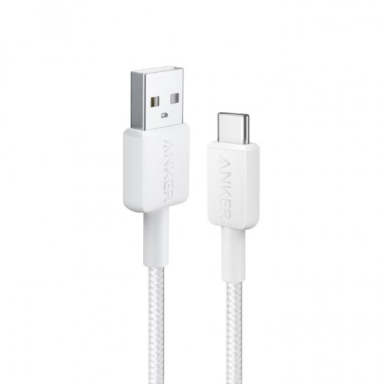 Anker 322 USB-A to USB-C 15W Cable (3ft) (White)