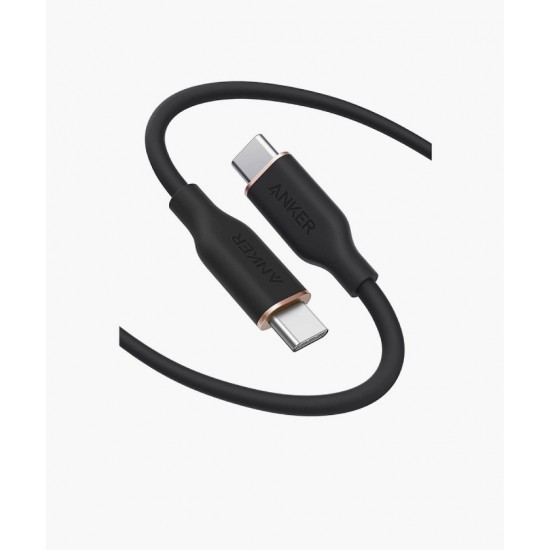 Anker PowerLine III Flow USB-C to USB-C Cable 100W Black (6ft) (A8553H11)