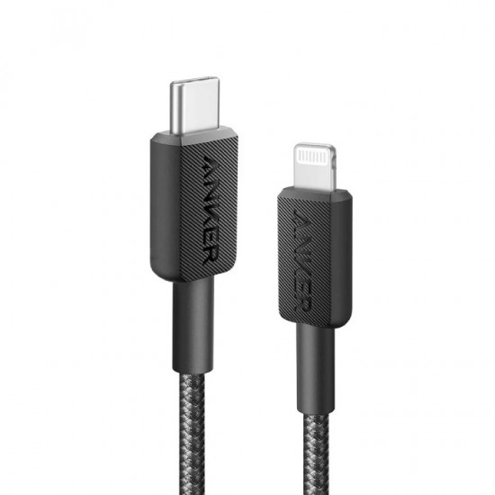 Anker 322 USB-C to Lightning Cable Black (3ft) (A81B5H11)