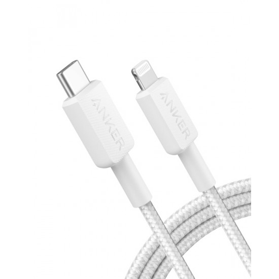 Anker 322 USB-C to Lightning Cable  White (3ft) (A81B5H21)