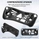 TTQK Compatible with steam deck handheld game machine silicone all-inclusive protective cover (Black)