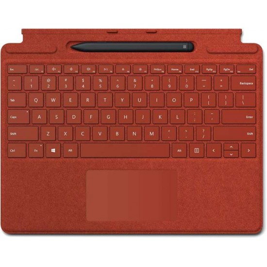 Microsoft Surface Pro X Signature Keyboard with Microsoft Surface Slim Pen 2 (Poppy Red)