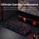 Redragon Kumara K552 Rainbow LED Backlit TKL Ten Key-Less Mechanical Wired Gaming Keyboard