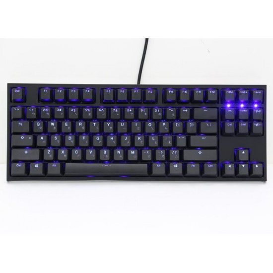 Ducky One 2 TKL RGB Double Shot Cherry MX Blue Mechanical Keyboard 