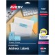  Avery Printable Address Labels with Sure Feed, 1" x 2-5/8", Pastel Blue, 750 Blank Mailing Labels (5980)