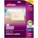  Avery Matte Frosted Clear Address Labels for Inkjet Printers, 1" x 2-5/8", 300 Labels (18660)