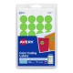 Avery Removable Print or Write Dot Stickers 3/4 Inch, Neon Green, Pack of 1008 Round Stickers (5468)