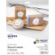 Avery 2" Glossy White Round Labels, Sure Feed, Full Bleed --Print to the Edge, 120 Thank You Labels (22807)