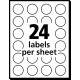 Avery Print/Write Self-Adhesive Removable Labels, 0.75 Inch Diameter, Green, 1008 per Pack (05463)
