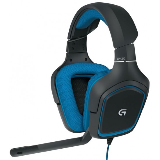 Logitech G430 Gaming Headset 7.1 Surround Sound USB Blue 