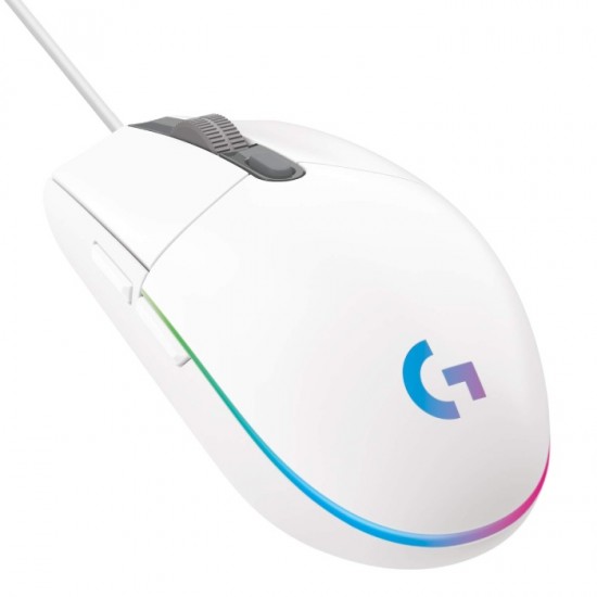 Logitech Lightsync Gaming Mouse Wired White (G203)