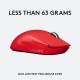 Logitech G Pro X Superlight Mouse Red 