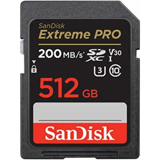 SanDisk 512GB Extreme PRO SDXC 200MB/S