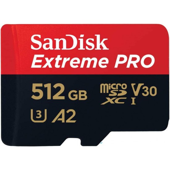 SanDisk Extreme Pro 512GB, 200MB/S micro SD UHS-I Card