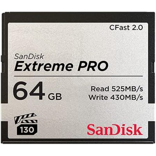 Sandisk 64GB Extreme Pro Cfast 2.0 Memory Card