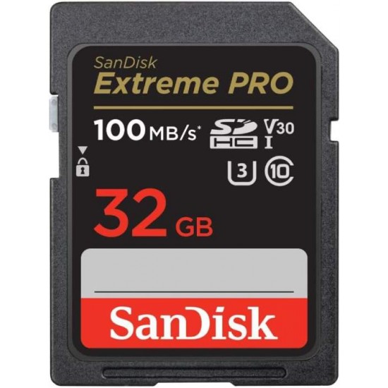 SanDisk Extreme Pro SD 32GB, 300 MB/S, C10, UHS-I, U3