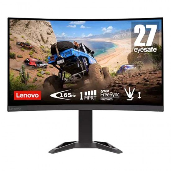 Lenovo G27c-30 27 inch" FHD Curved Gaming Monitor with Eyesafe (Raven Black) (Model : G27c-30)