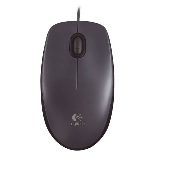 Logitech Mouse Wired USB M90 Grey