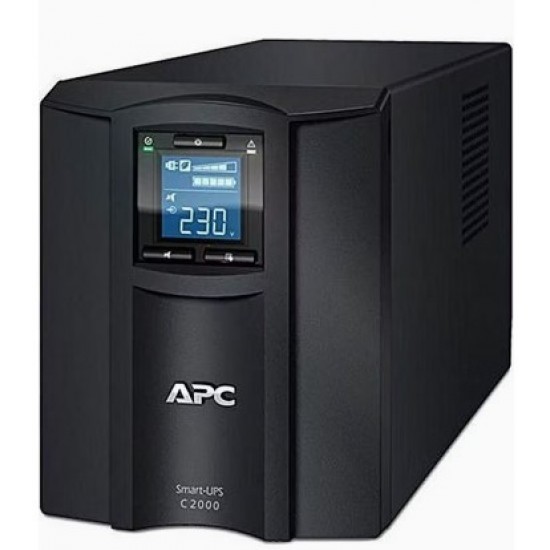 APC Smart UPS C 2000VA LCD 230V-SMC2000I, Black