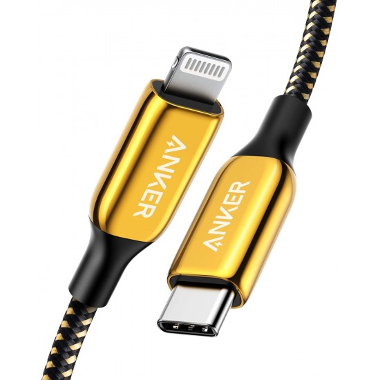 Anker Powerline+III USB C Cable With Lightning Connector 6ft, Part Number: AN.A8843HB1.GD