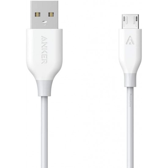 Anker Powerline Micro USB (3ft) (White)