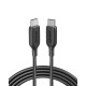 Anker Powerline III USB C to USB C 100W 2.0 Cable Black (6ft) 