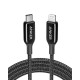 Anker Powerline +II USB C Cable With Lightning Connector 3ft, Part Number: AN.A8652H11.BK