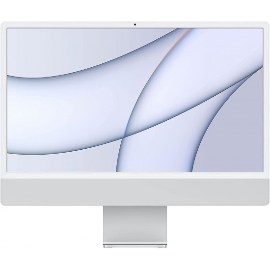 iMac/ 24-inch with Retina 4.5K display/ M3 chip with 8‑core CPU/ 10‑core GPU/ 8GB RAM/ 256GB SSD/ Silver (English Arabic Keyboard)