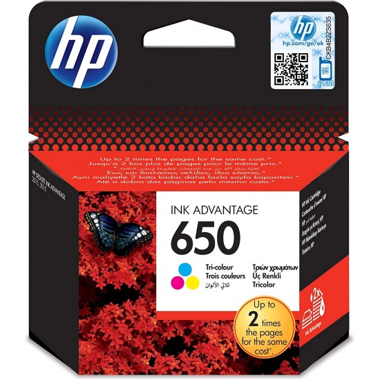 HP Cartridge 650 Tri-color - CZ102AE