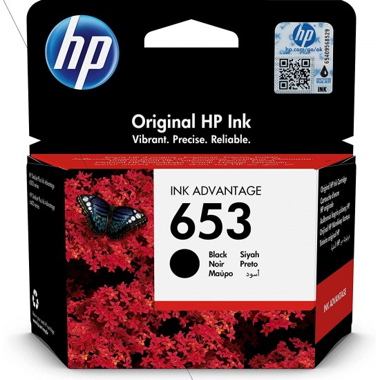 HP Cartridge 653 Black - 3YM75AE