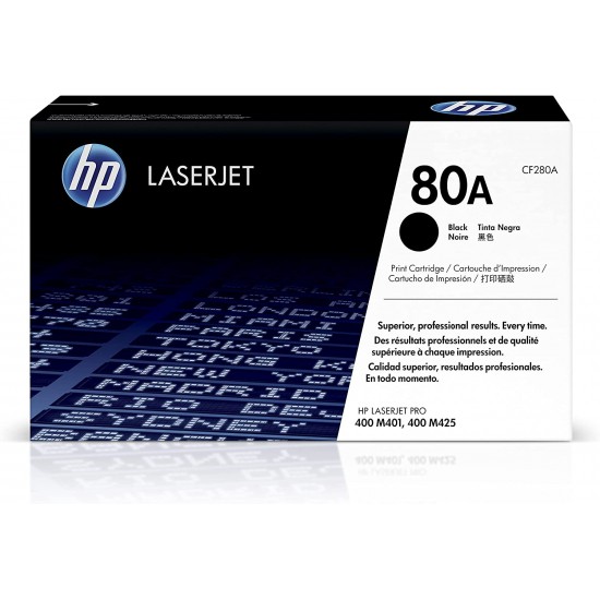 HP Toner 80A Black -CF280A 