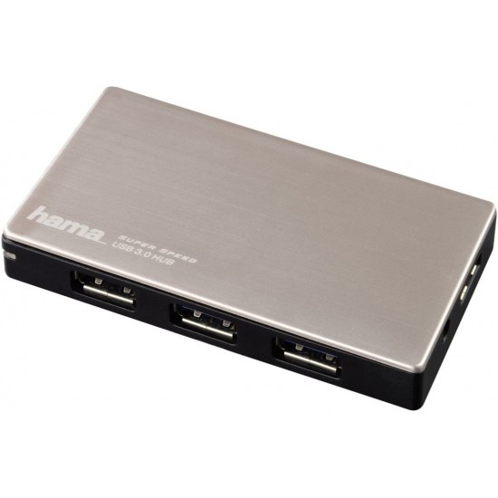 Hama USB 3.0 Hub 1:4, With Charging Function And Power Supply (Model : 54544)