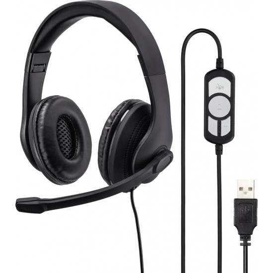 Hama PC-Office-Headset HS-USB300, Stereo,Black